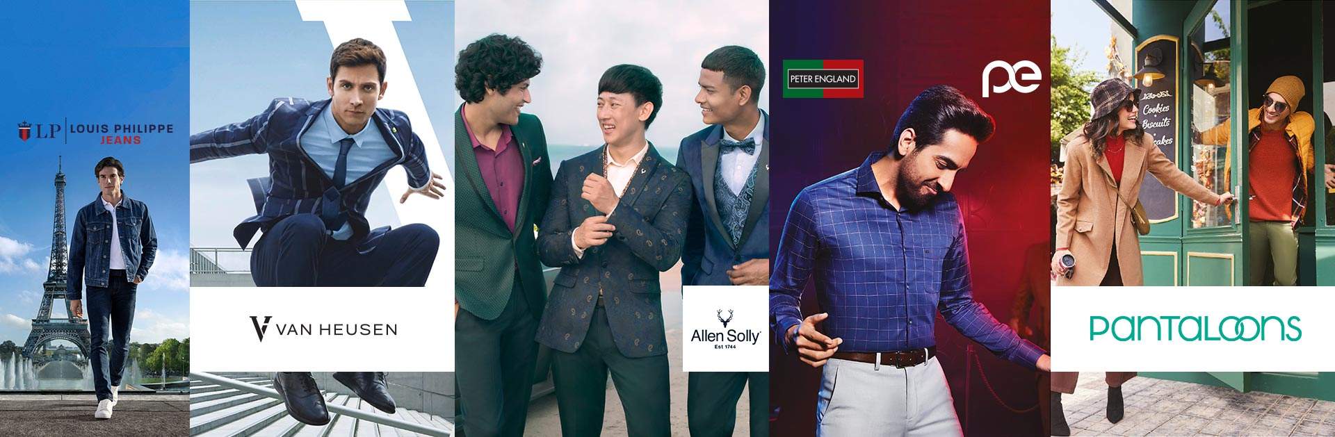 Which is more premium Louis Philippe, Vanheusen or Allen Solly