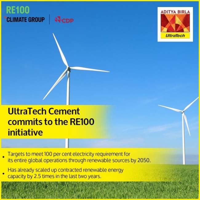 UltraTech Cement commits to 100% renewable energy usage by 2050, ET  RealEstate